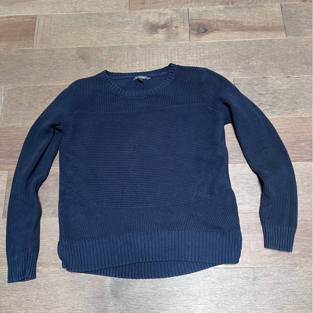 Toad and co cotton navy sweater